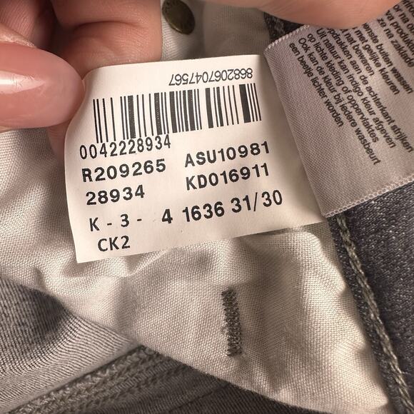 Mavi Jeans Co 31 x 30 Jake Slim Leg Charcoal Gray Stretch 5 Pocket Flex Jeans - Picture 4 of 14